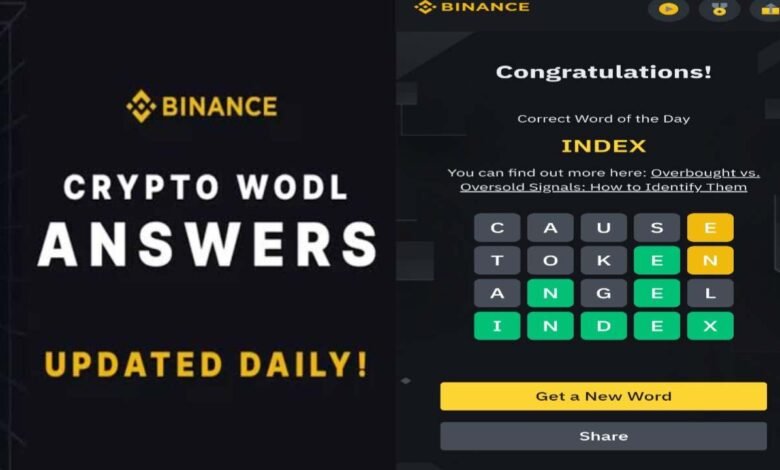 Binance Crypto WODL Answer Today All Letters [7 November]