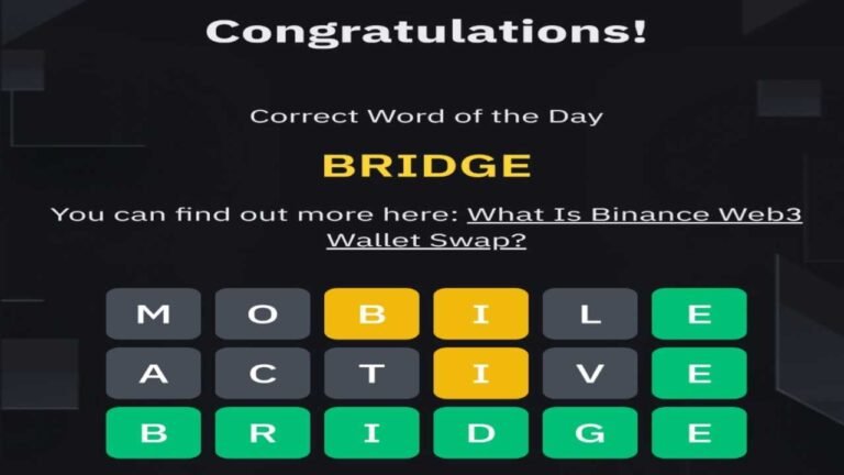Today Binance WODL Answers Solve Under 60 Seconds